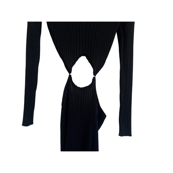 House of Harlow Ribbed Maxi Cut Out  Dress Womens Small Event Whimsigoth Grunge - Picture 5 of 16